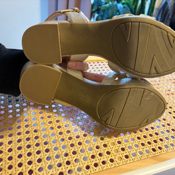 Gold Strappy Heels - Picture 4 of 4